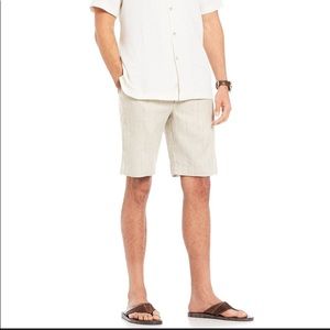 NWT Tommy Bahama Harbor Herringbone Linen Shorts $99  M 32-34 FATHER’S DAY